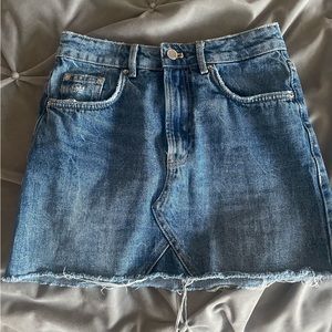 Zara denim short skirt